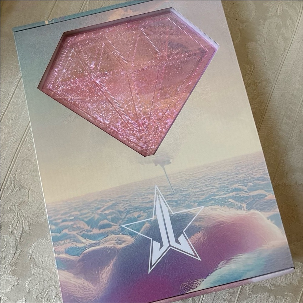 Jeffree Star JSC Pink Glitter Diamond Handheld Makeup Mirror BNIB - Picture 2 of 9